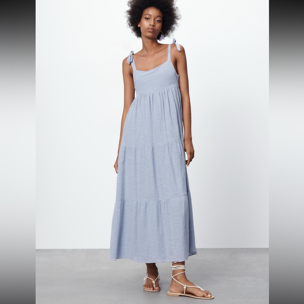 Zara Tiered Cotton Dress